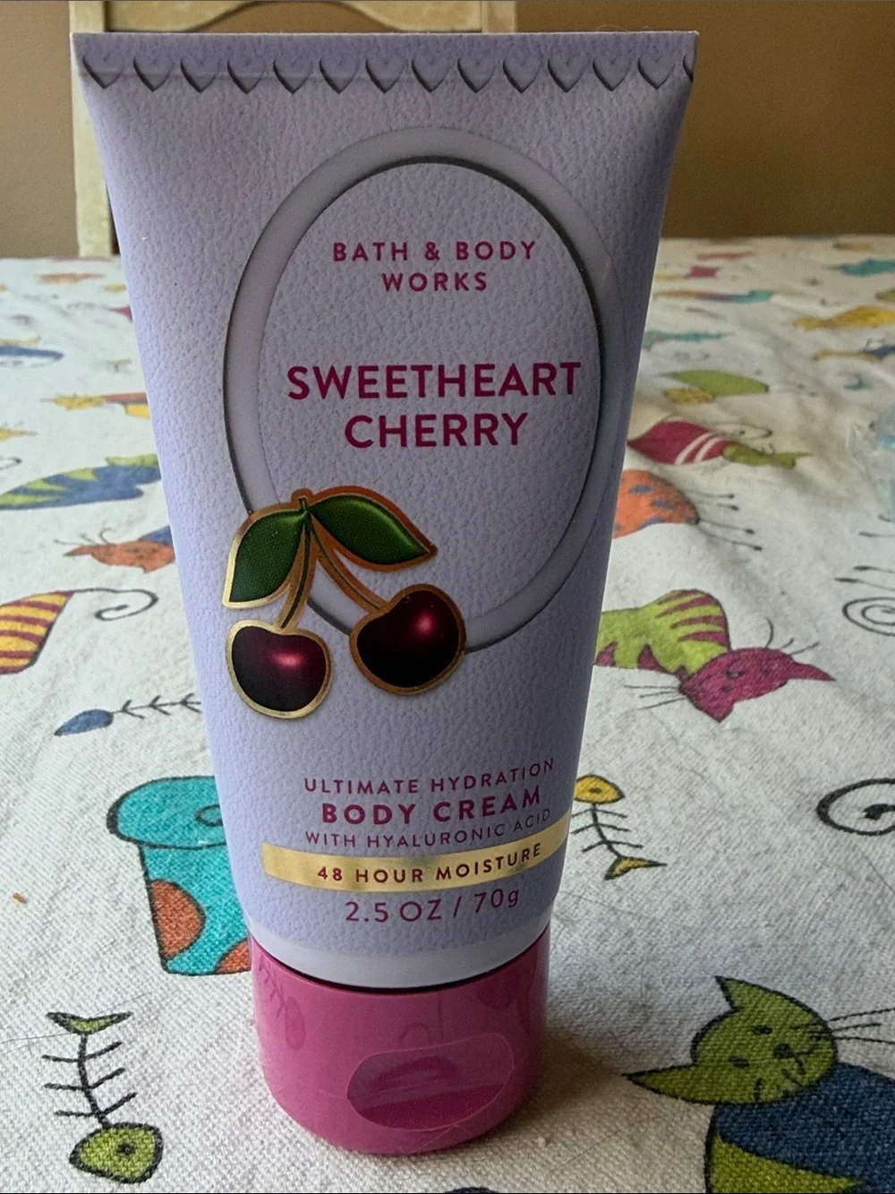🍒 Bath & Body Works Sweetheart Cherry Pink & Green Body Cream 🍒 NWT 🍒